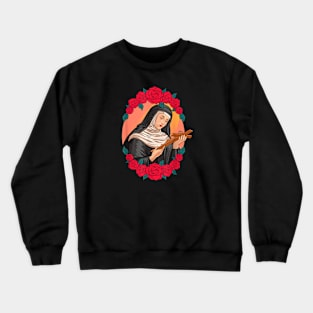 St Rita of Cascia Prayer Catholic Patron Saint Lost Causes Crewneck Sweatshirt